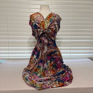 Elegant Multicolor Maxi Dress